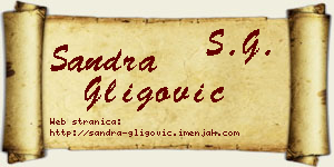 Sandra Gligović vizit kartica